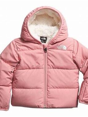 NWT - The North Face Pink Hooded Puffer Jacket Baby 6-12m
